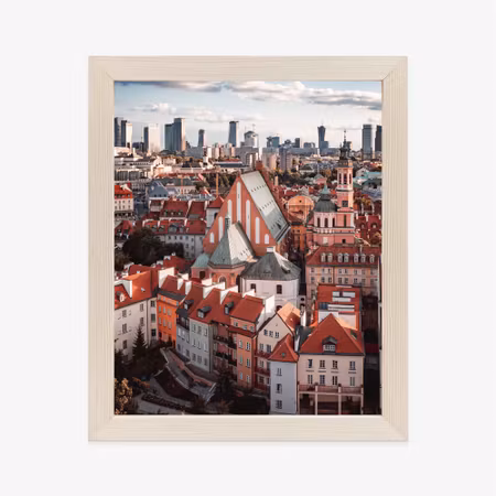 Poster med ram - View from above of the old town