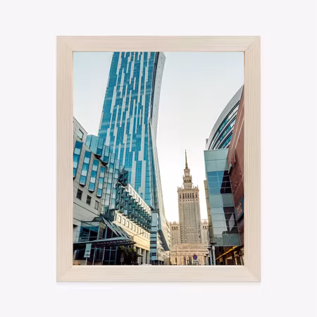 Poster med ram - View of skyscrapers and the