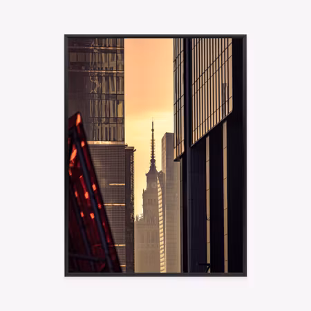 Poster med ram - View of the palace of culture in