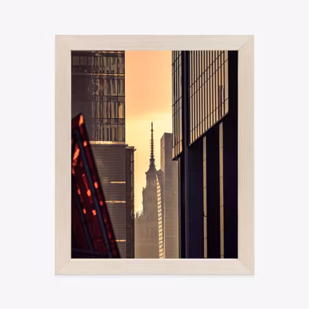 Poster med ram - View of the palace of culture in