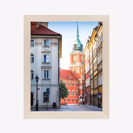 Poster med ram - Warsaw old town architecture
