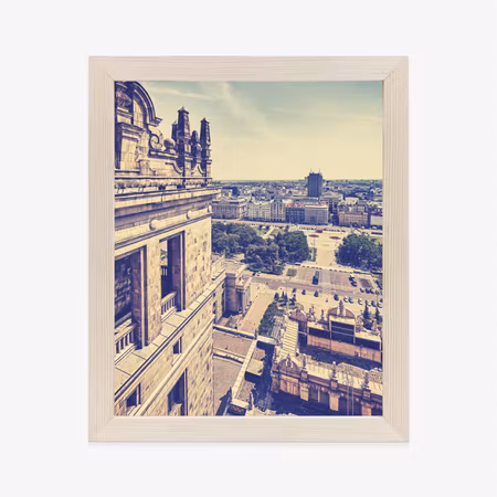 Poster med ram - Warsaw in retro style