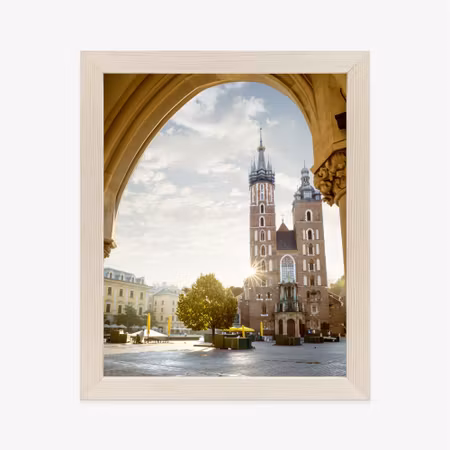 Poster med ram - View from the cloth hall to st