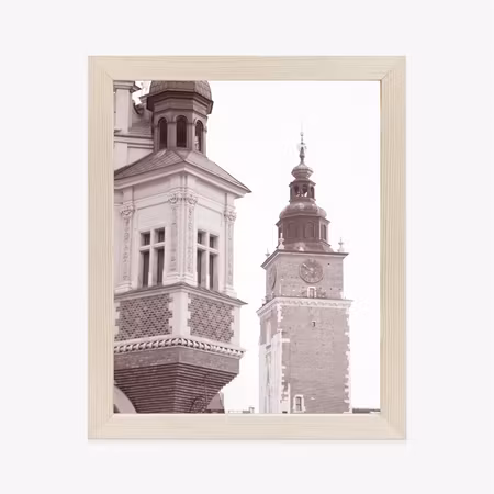 Poster med ram - Cloth hall and the town hall