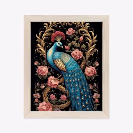 Poster med ram - Exotic oriental pattern with