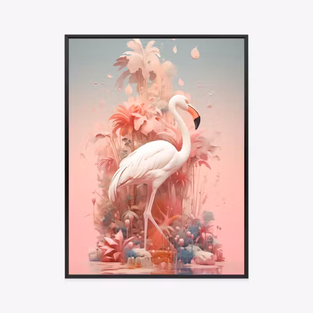 Poster med ram - Surreal illustration with a