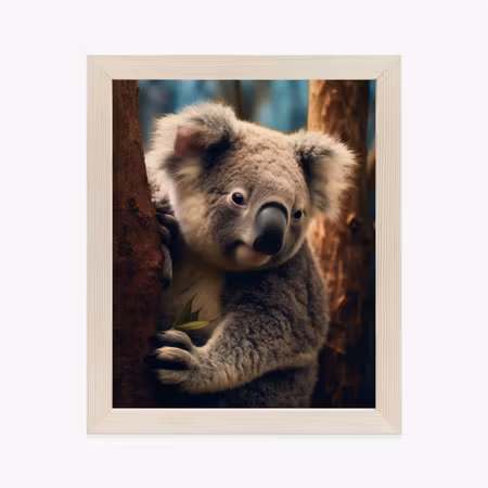 Poster med ram - Koala bear on a tree
