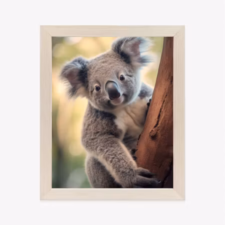 Poster med ram - Koala on a blurred background