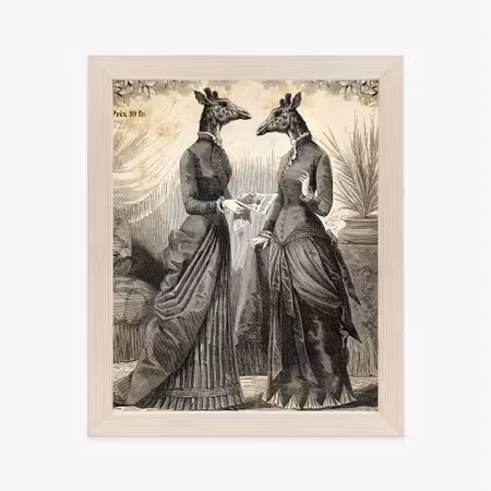 Poster med ram - Illustration with vintage