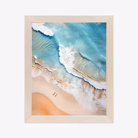Poster med ram - Aerial view of tropical beach and