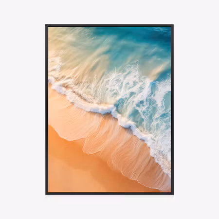 Poster med ram - Tropical beach and turquoise
