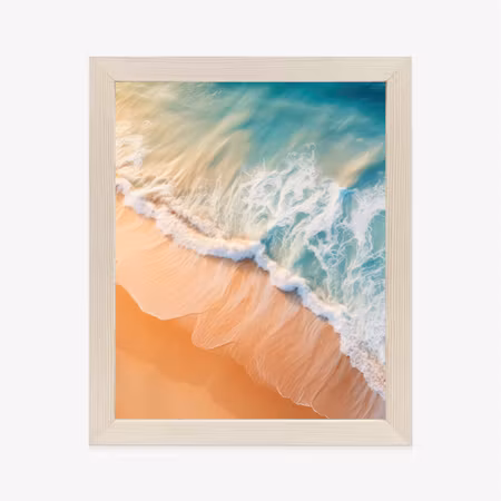 Poster med ram - Tropical beach and turquoise