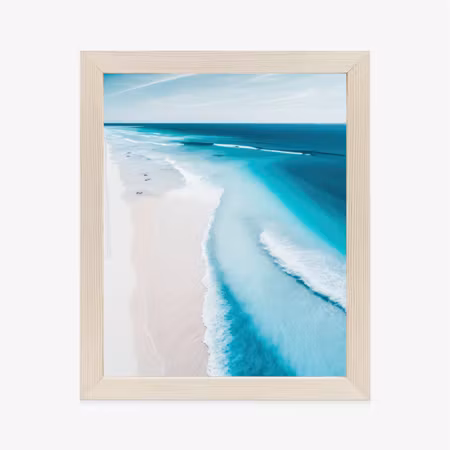 Poster med ram - Blue sea and tropical white sand