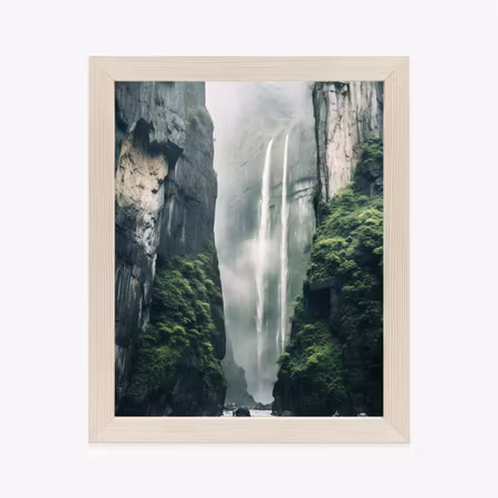 Poster med ram - Chinese nature landscape with