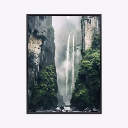 Poster med ram - Chinese nature landscape with