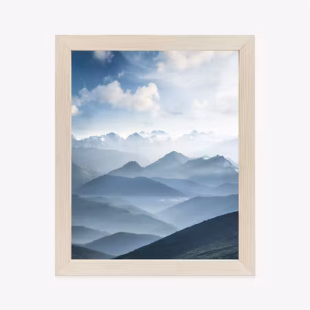 Poster med ram - Clouds in the blue sky in the