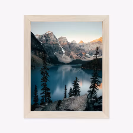 Poster med ram - Blue water in a mountain lake
