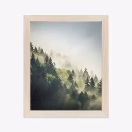 Poster med ram - Forest on mountain hills in the