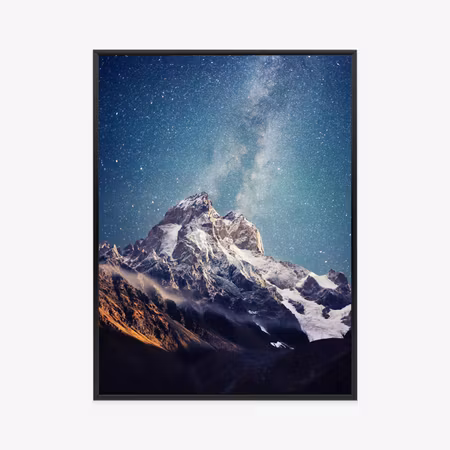 Poster med ram - Starry night sky over the