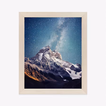 Poster med ram - Starry night sky over the