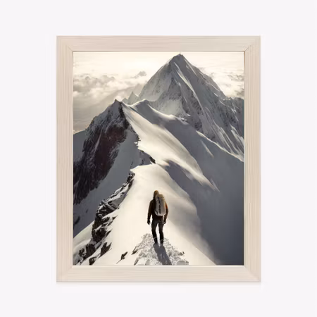 Poster med ram - Mountain adventure reaching the