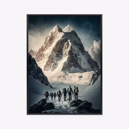 Poster med ram - Mountain adventure