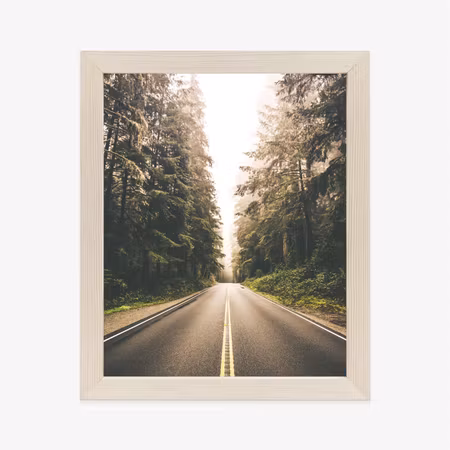 Poster med ram - A road in the forest