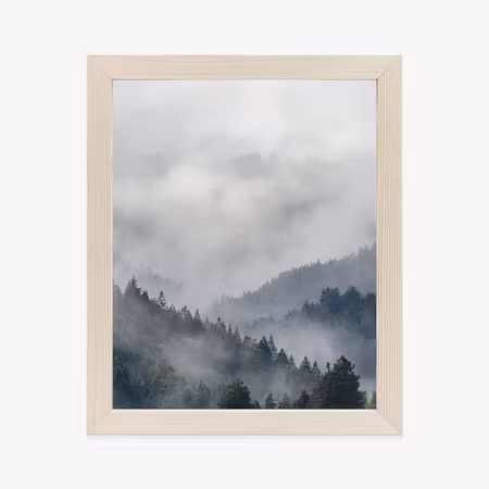 Poster med ram - Trees on mountain hills in the
