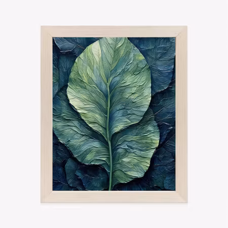 Poster med ram - Nature abstract green leaf