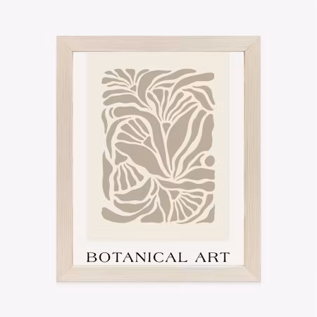 Poster med ram - Matisse style botanical pattern