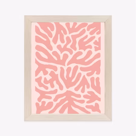 Poster med ram - Abstract botanical plants pattern