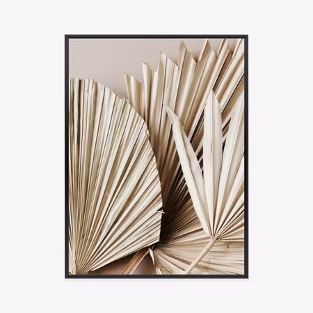 Poster med ram - Dry palm leaves