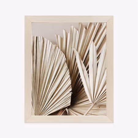 Poster med ram - Dry palm leaves