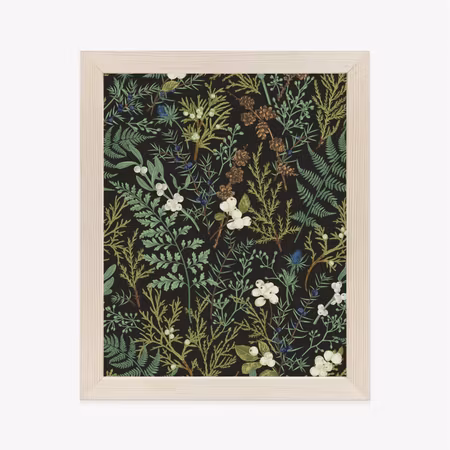 Poster med ram - Plants on a dark background