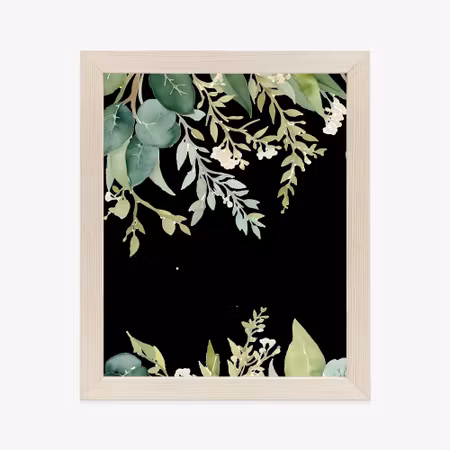 Poster med ram - Hanging branches and leaves