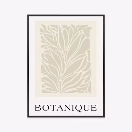 Poster med ram - Botanical composition with retro