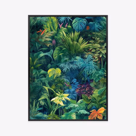 Poster med ram - Colorful vegetation in a green
