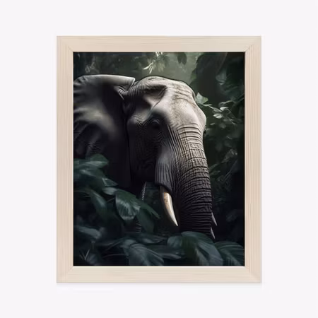 Poster med ram - Lush jungle vegetation and an