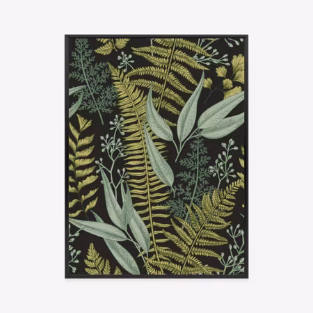Poster med ram - Floral pattern in vintage style