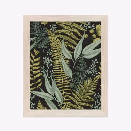 Poster med ram - Floral pattern in vintage style
