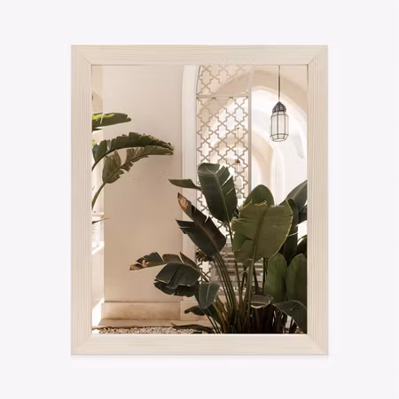 Poster med ram - Palm trees at the entrance to a