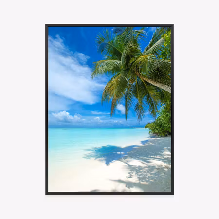 Poster med ram - Tropical maldives island with