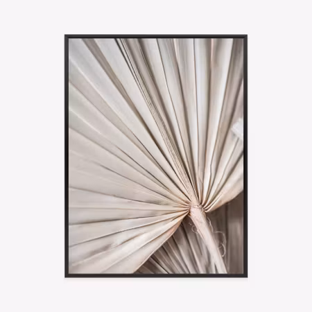 Poster med ram - Dry palm leaf