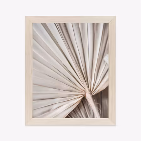 Poster med ram - Dry palm leaf
