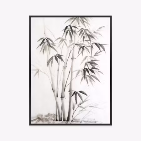 Poster med ram - Brown bamboo