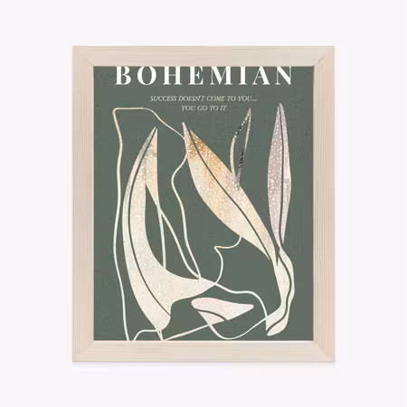 Poster med ram - Modern illustration with golden