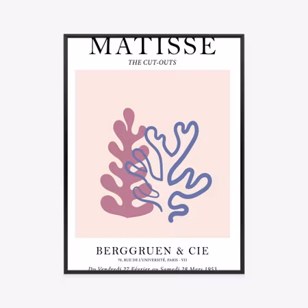 Poster med ram - Matisse corals