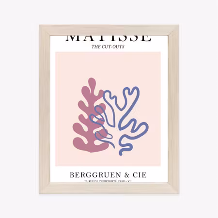 Poster med ram - Matisse corals