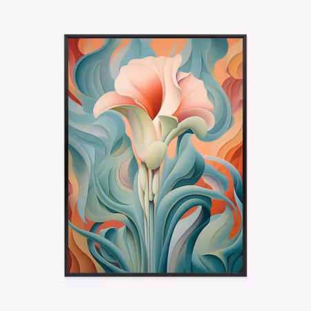 Poster med ram - Stunning floral background