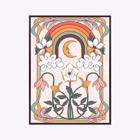 Poster med ram - Abstract and modern graphics with
